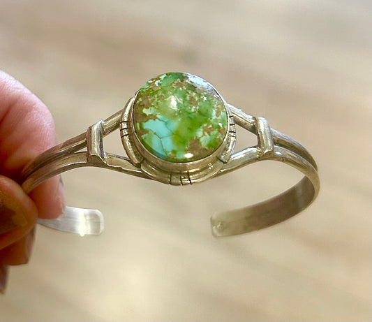 Turquoise Silver Cuff Bracelet