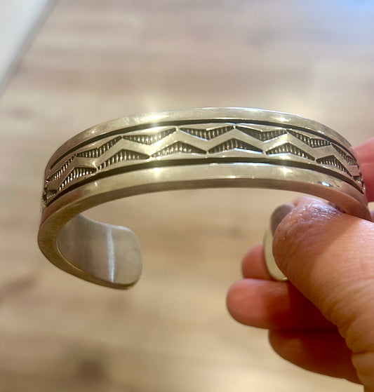 Large Thick Men’s Silver Cuff